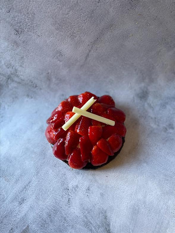 Jordbærtærte til ca. 6 personer